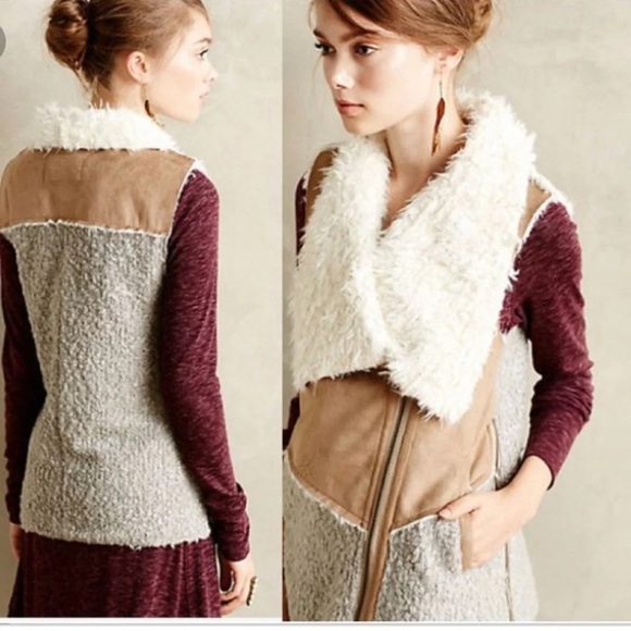 Anthropologie Jackets & Blazers - Faux Fur Sherpa Anthropologie Vest